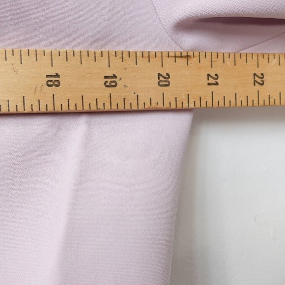 Lavender Crop Suit Blazer Medium Light Short Sleeve Italian‎ MICHAELA LOUISA NWT - Picture 5 of 11